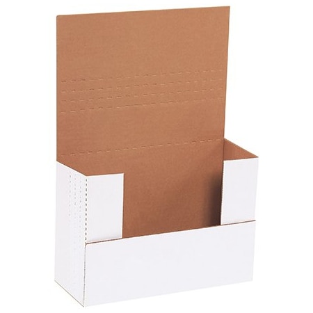 Bsc Preferred 9-1/2 x 6-1/2 x 3-1/2'' White Easy-Fold Mailers, 50PK BUY00028896